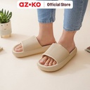 AZKO Ataru Ukuran 37-38 Sandal Thick Slides Rubber - Krem Beige