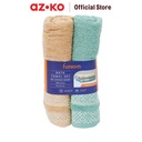 AZKO Indonesia Forhom Set 2 Pcs Handuk Mandi - Hijau Sage/Cokelat