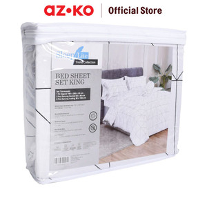 AZKO Sleeplite 180X200 cm Set 5 Pcs Seprai King Polyester Classic Bw