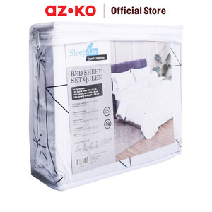 AZKO Sleeplite 160X200 cm Set 5 Pcs Seprai Queen Polyester Classic Bw