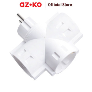 AZKO Krisbow Stop Kontak T Tiga Arah Round