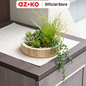 AZKO Arthome Tanaman Artifisial Succulent Mix-C In Shaw Pot