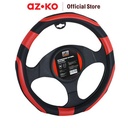 AZKO Otto Klasse Sarung Stir Mobil Grip - Hitam/Merah
