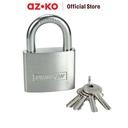 AZKO Krisbow 6.3 Cm Gembok Stainless Steel Brass Cylinder - Silver