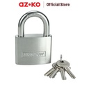 AZKO Krisbow 5 Cm Gembok Stainless Steel Brass Cylinder - Silver