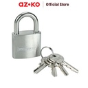 AZKO Krisbow 3.8 Cm Gembok Stainless Steel Brass Cylinder - Silver