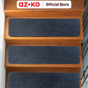 AZKO Forhom 21x76 Cm Alas Pijakan Tangga Antislip Line - Abu-Abu