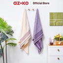 AZKO Forhom 70x137 Cm Set 2 Pcs Handuk Mandi - Ungu Lavender/Krem