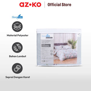 AZKO Sleeplite 180X200 cm Set 5 Pcs Seprai King Polyester Malva - Biru