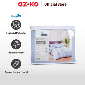 AZKO Sleeplite 120X200 cm Set 3 Pcs Seprai Single Poly Buttercup - Biru