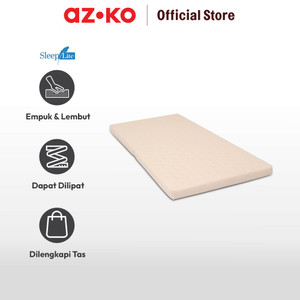 AZKO Sleeplite 100X200X10 cm Kasur Lipat Portable - Krem Beige
