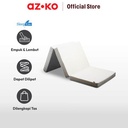 AZKO Sleeplite 79X190.5X10 cm Trifold Kasur Lipat Portable - Putih