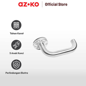 AZKO K-Lock Set Handle Pintu - Satin
