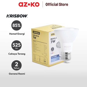 AZKO Krisbow Lumi Bohlam Led 7 Watt Cool Daylight Par20 25d - Putih