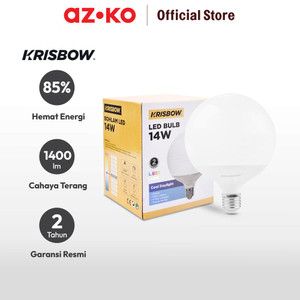 AZKO Krisbow Lumi Bohlam Led Globe 14 Watt G120 - Cool Daylight