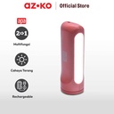 AZKO Apa Senter Rechargeable - Merah
