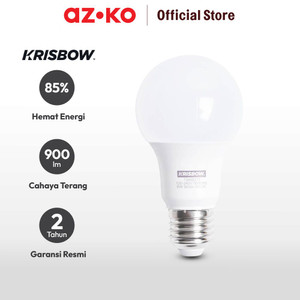 AZKO Krisbow Lumi Bohlam Led 9 Wattt Cool Daylight - Putih