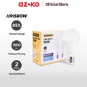 AZKO Krisbow Set 2 Pcs Lumi Bohlam Led 15 Watt - Cool Daylight - 15 Watt