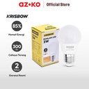 AZKO Krisbow Lumi Bohlam Led 3 Watt - Warm White