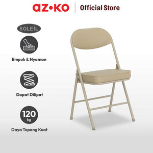 AZKO Soleil Elio Kursi Lipat - Krem
