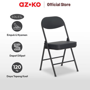 AZKO Soleil Elio Kursi Lipat - Hitam