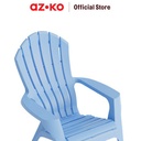 AZKO Soleil Adirondack Kursi Teras Plastik - Biru Muda