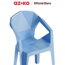 AZKO Soleil Barvita Kursi Teras Plastik - Biru Muda