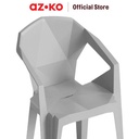AZKO Soleil Barvita Kursi Teras Plastik - Abu-Abu