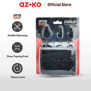 AZKO Otto Klasse Organizer Bagasi Mobil Net - Hitam