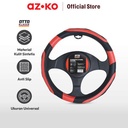 AZKO Otto Klasse Sarung Stir Mobil Grip - Hitam/Merah