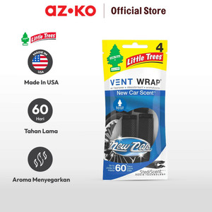 AZKO Little Trees Set 4 Pcs Pengharum Mobil Vent Wrap New Car