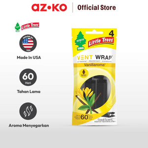AZKO Little Trees Set 4 Pcs Vanilla Pengharum Mobil Vent Wrap