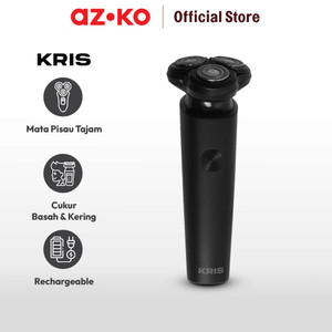 AZKO Kris Alat Cukur Rotary 360 Derajat - Hitam