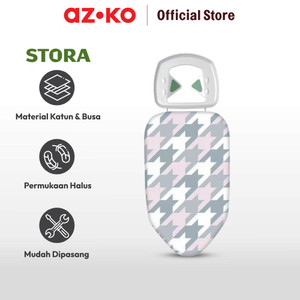 AZKO Stora 63.5X35.5 cm Sarung Meja Setrika Houndstooth