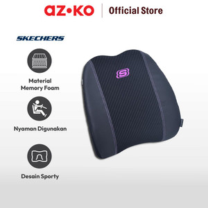 AZKO Skechers Bantal Punggung Mobil Skech-Knit Series - Hitam