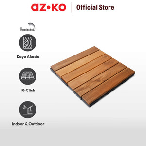 AZKO Rainbodeck 30x30 Cm Quick Deck Acacia Wood Tile