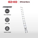 AZKO Krisbow 3.8 Mtr Tangga Telescopic Aluminium Softclose 11 Step