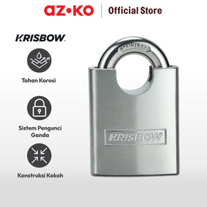 AZKO Krisbow 6 Cm Gembok Stainless Steel Shackle Protect