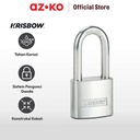 AZKO Krisbow 4 Cm Gembok Stainless Steel Long Shackle - Silver