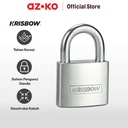 AZKO Krisbow 5 Cm Gembok Stainless Steel Brass Cylinder - Silver