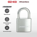 AZKO Krisbow 3.8 Cm Gembok Stainless Steel Brass Cylinder - Silver