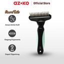 AZKO Paws N Tail Sisir Hewan Pet Comb Dog Cat Shedding Brush Sisir Kucing Anjing Anabul Perlengkapan Kebersihan Hewan Peliharaan