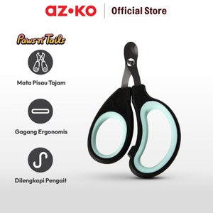 AZKO Paws N Tail Gunting Kuku Hewan - Hitam/Hijau Pet