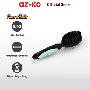 AZKO Paws N Tail Sisir Hewan Double Side Small