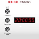 AZKO Arthome 64X17 cm Jam Dinding Digital Led Zt-0165 - Merah