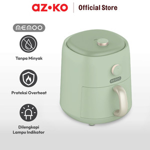 AZKO Memoo 3 ltr Air Fryer Mb-Kz-3001M - Hijau Alat Masak Goreng Pembuat Makanan Penggoreng Tanpa Minyak Elektronik Dapur