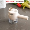 AZKO Memoo Alat Penggiling Bumbu Mini 2 In 1 - Putih