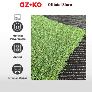 AZKO Arthome 1x3 Mtr Rumput Artifisial Small Roll 2.5 Cm - Hijau