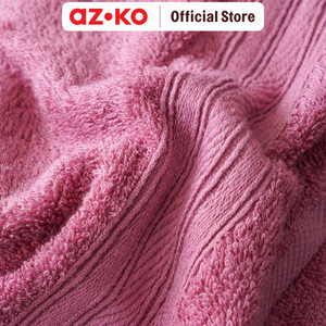 AZKO Forhom Set 4 Pcs Handuk Mandi & Olahraga - Pink/Cokelat