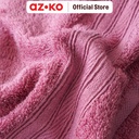 AZKO Forhom Set 4 Pcs Handuk Mandi & Olahraga - Pink/Cokelat